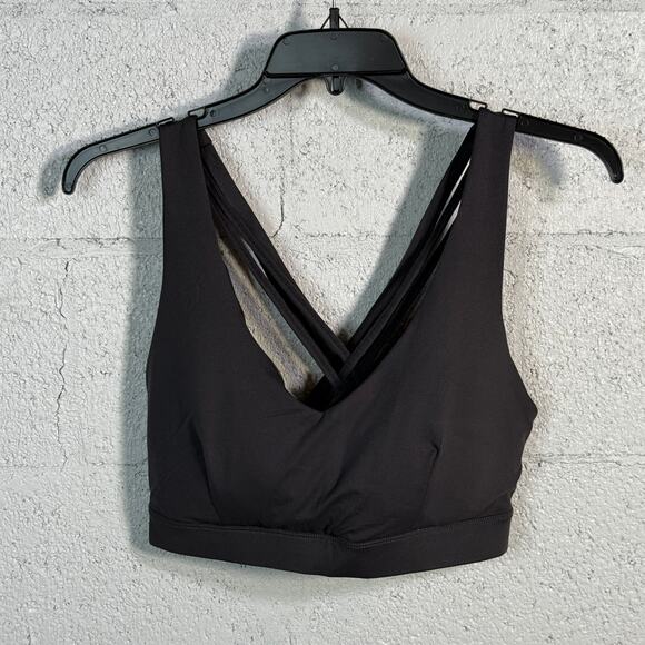 IDEOLOGY Plus Size Match Set Sports Bra charcoal grey 1x - Picture 1 of 6